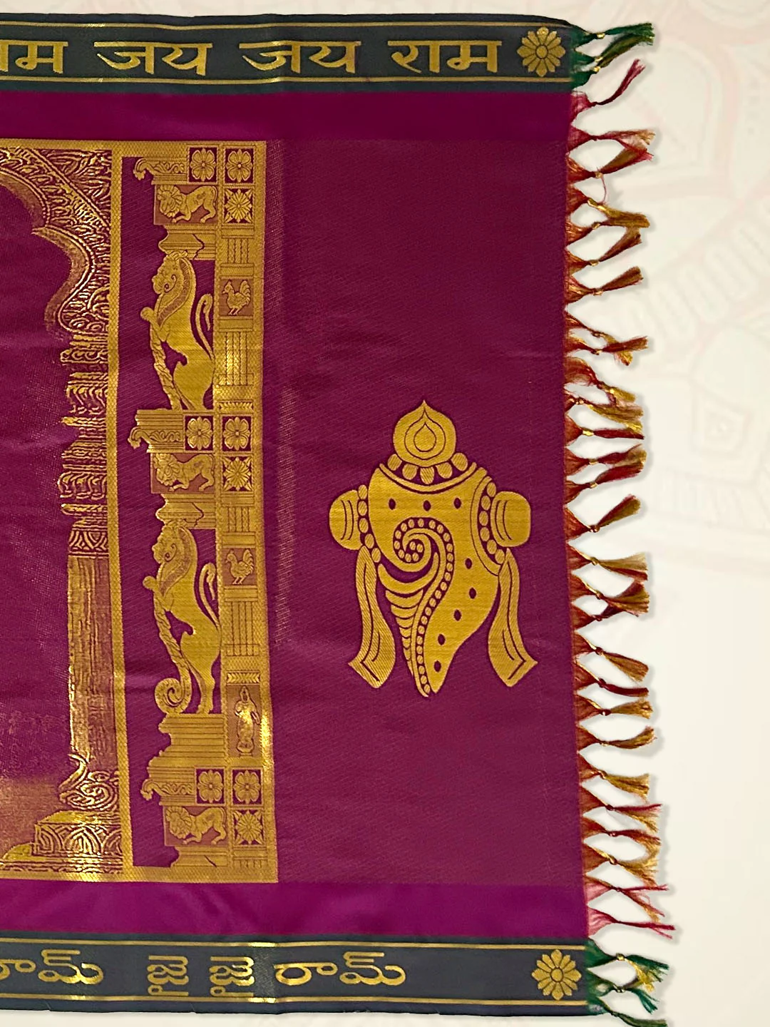 Art Silk Sri Ram Ponnadai Shawl Assorted Colour 518 - Image 3