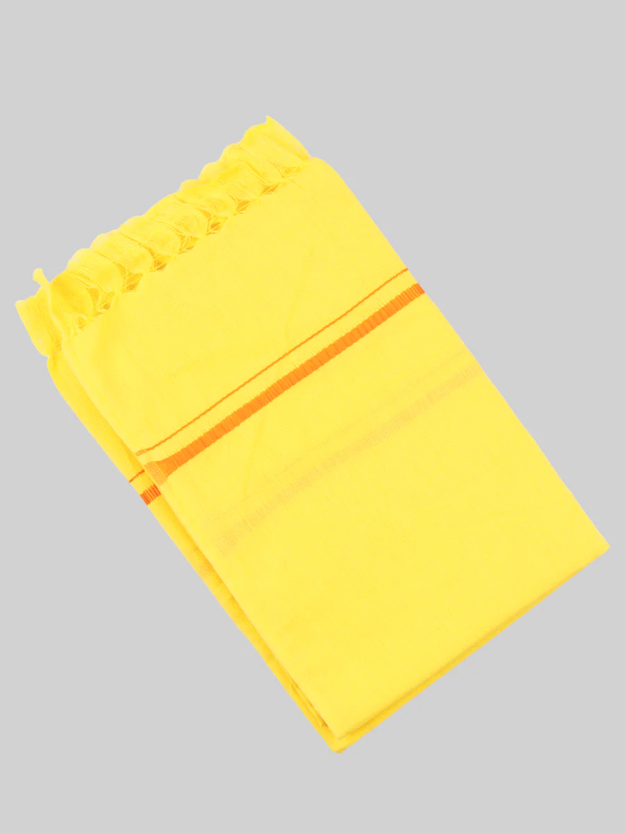 Assorted Border Devotional Towel Yellow Hariharan (Pack of 2) - Image 3