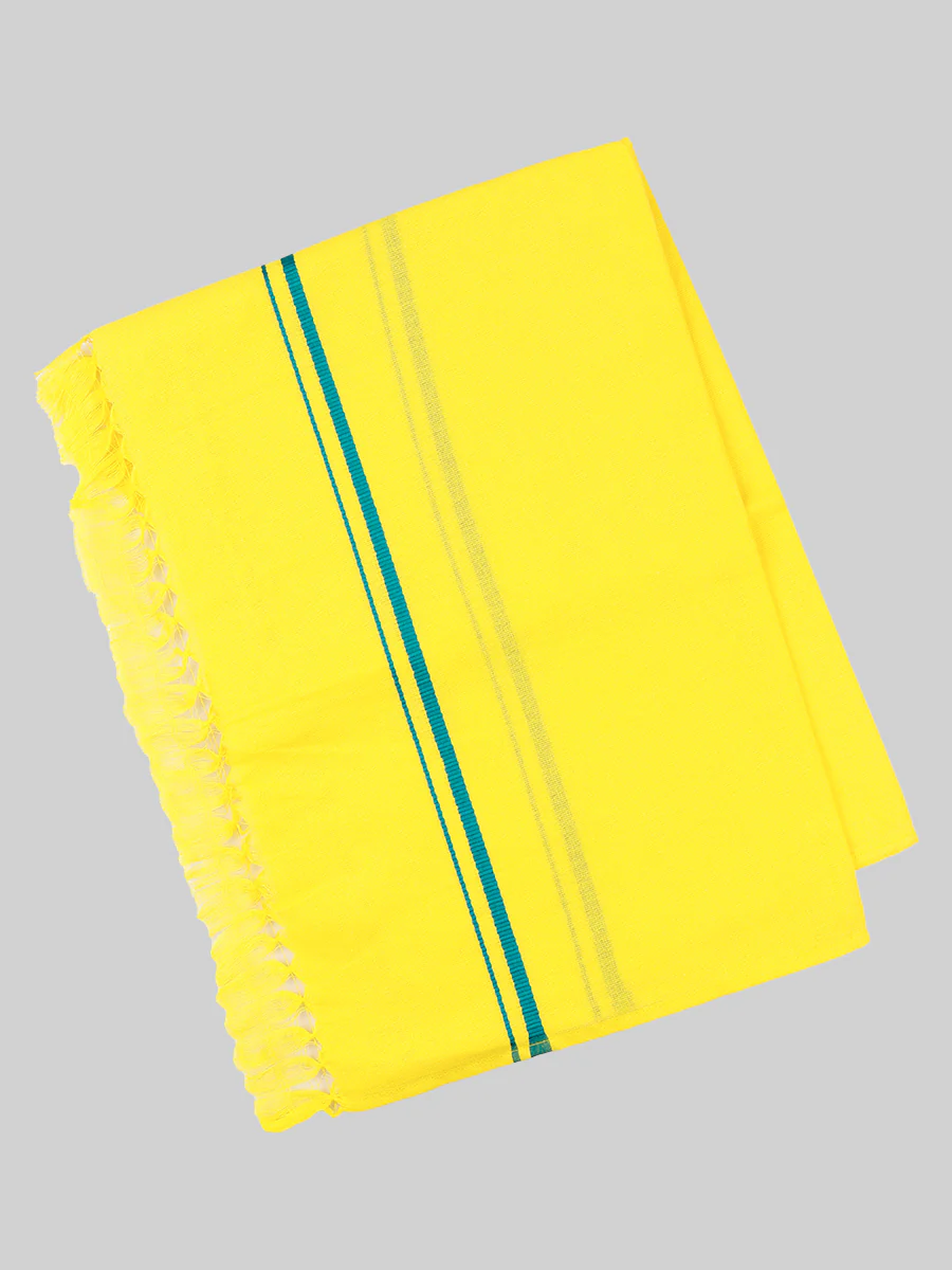 Assorted Border Devotional Towel Yellow Hariharan (Pack of 2) - Image 5