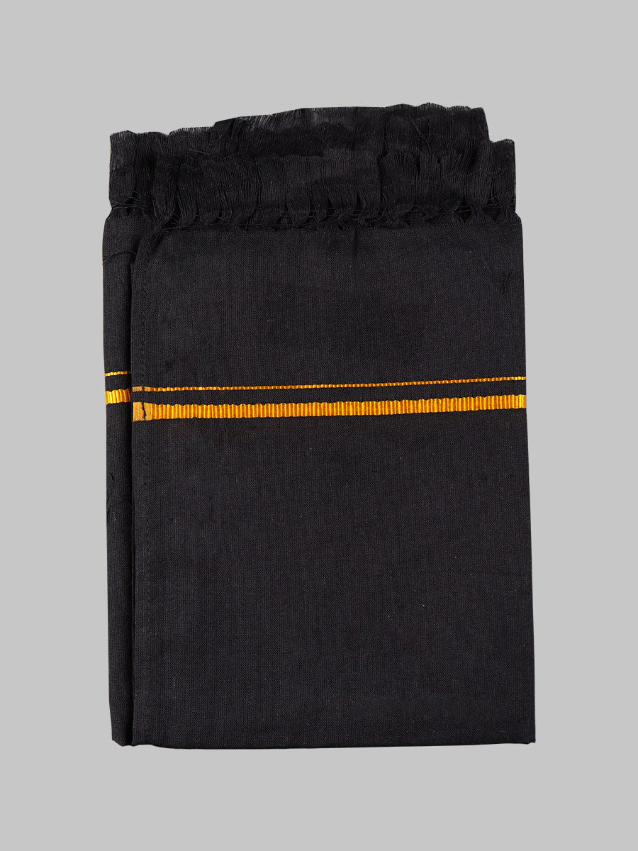 Assorted Border Hariharan Black Towel (Pack of 2) - Image 3