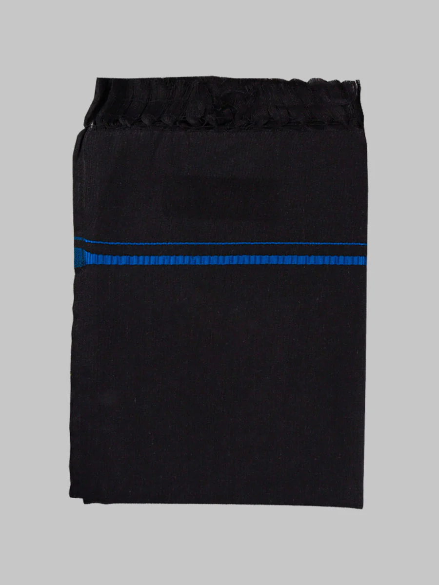 Assorted Border Hariharan Black Towel (Pack of 2) - Image 6