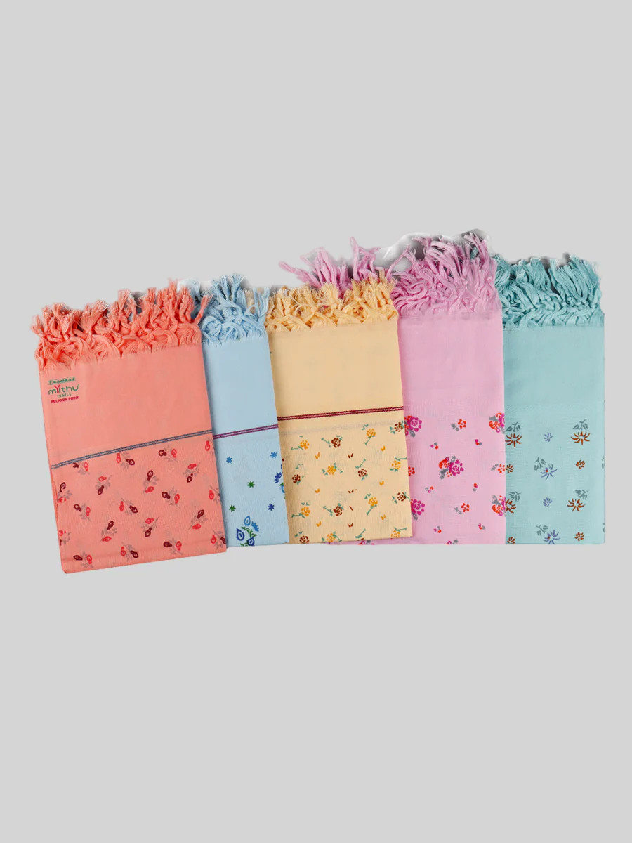 Assorted Colour and Printed Design Bath Towel Relaxer - Image 15