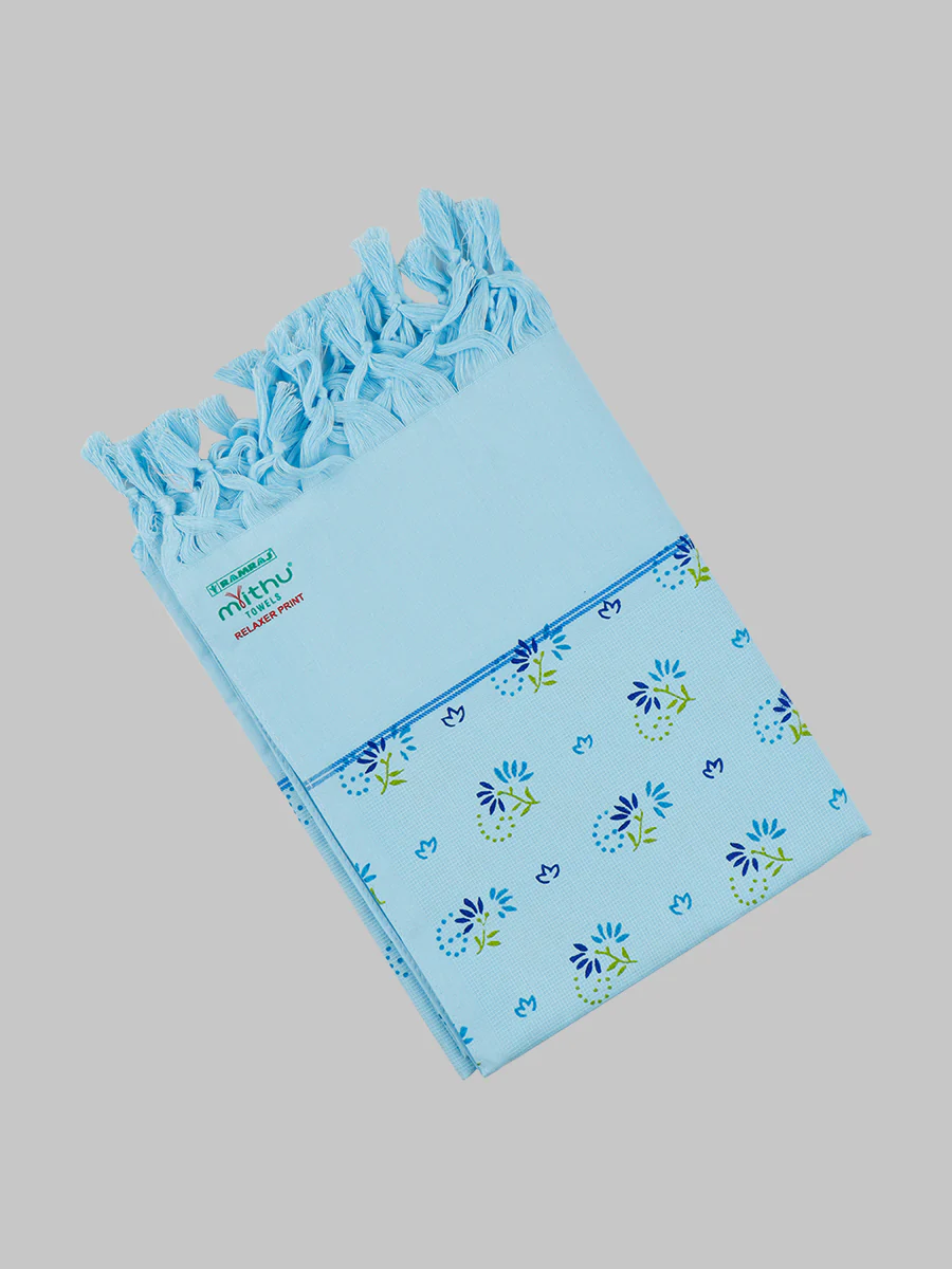 Assorted Colour and Printed Design Bath Towel Relaxer - Image 4