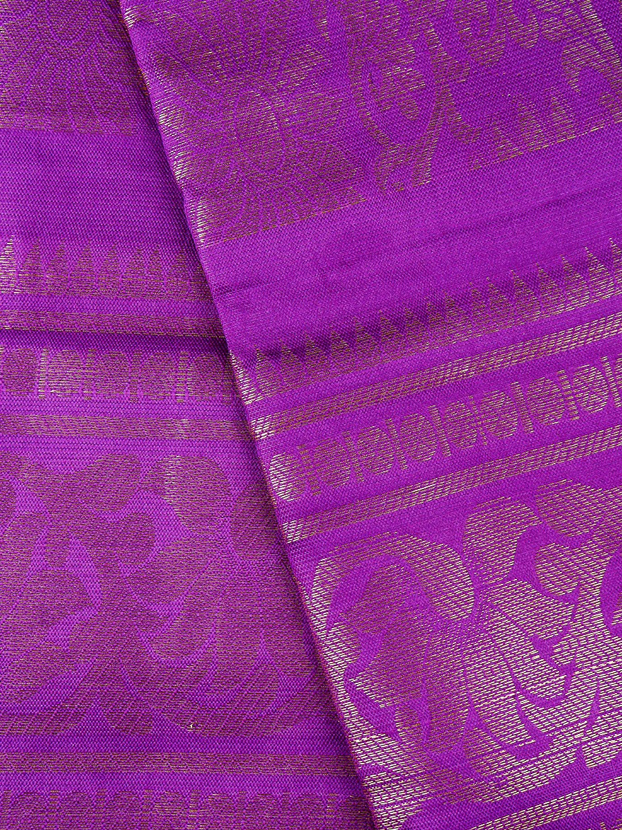 Assorted Colour Jari Shawl/Ponnadai 09 - Image 10
