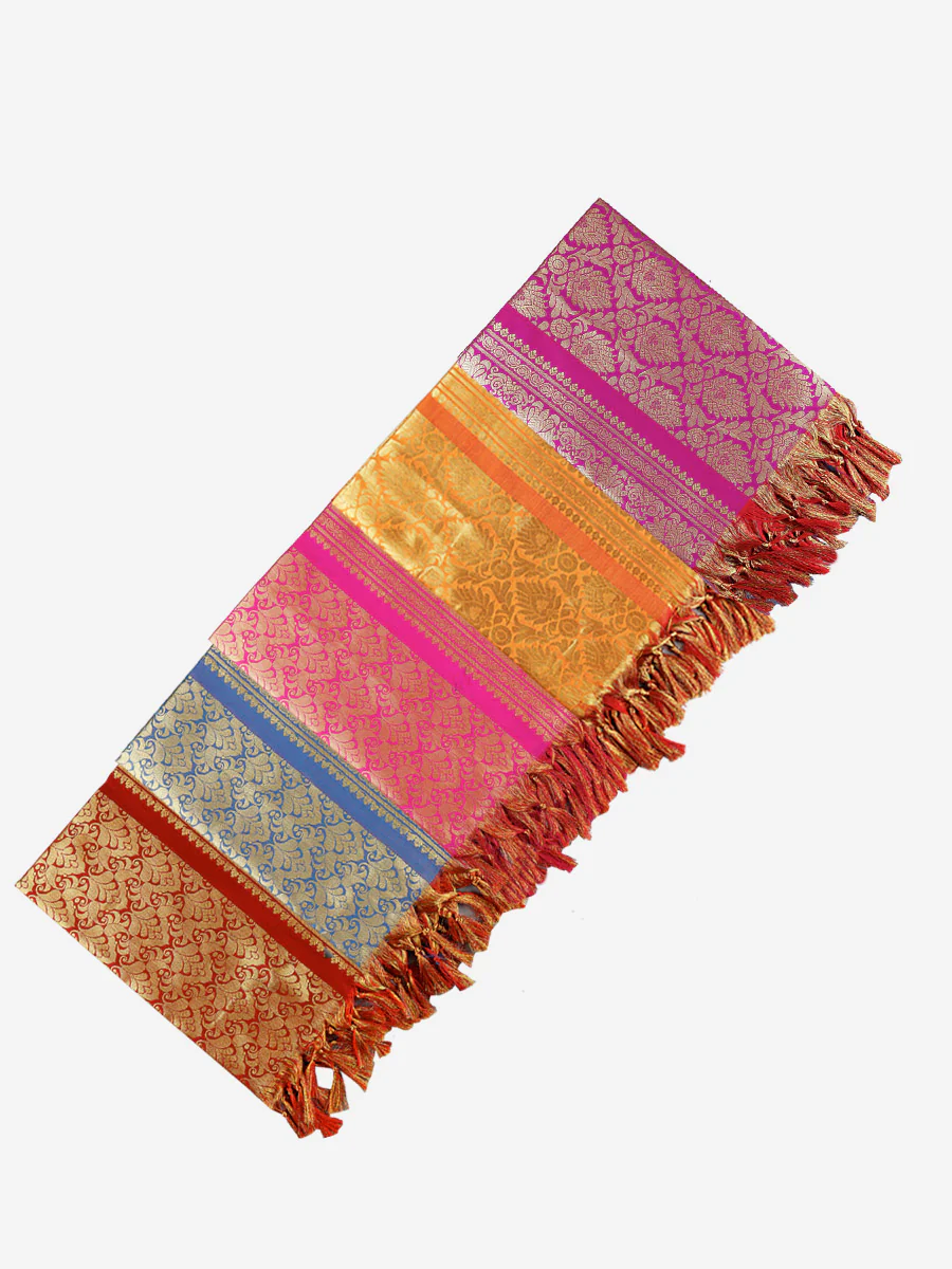 Assorted Colour Jari Shawl/Ponnadai 209