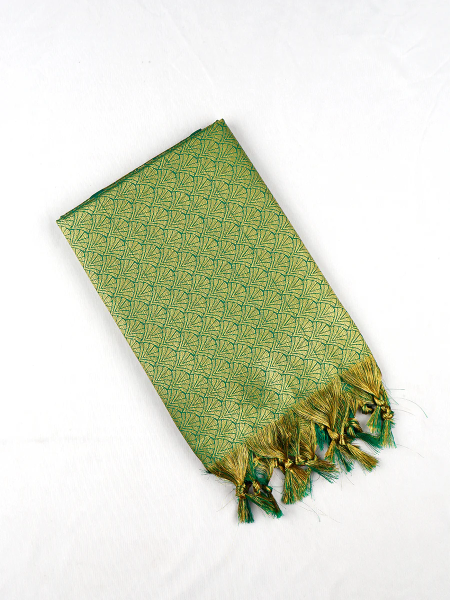 Assorted Colour Jari Shawl/Ponnadai 212 - Image 2