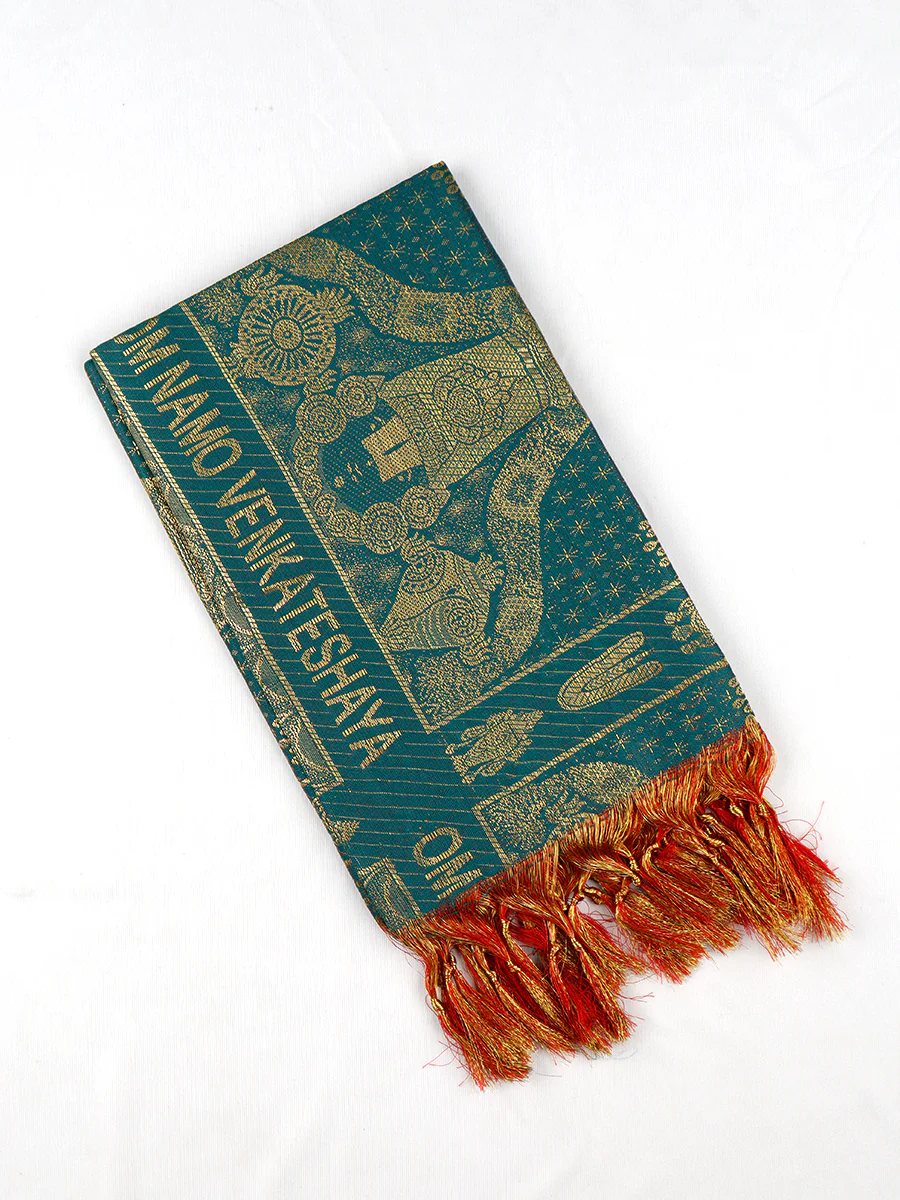 Assorted Colour Jari Shawl/Ponnadai 212 - Image 6