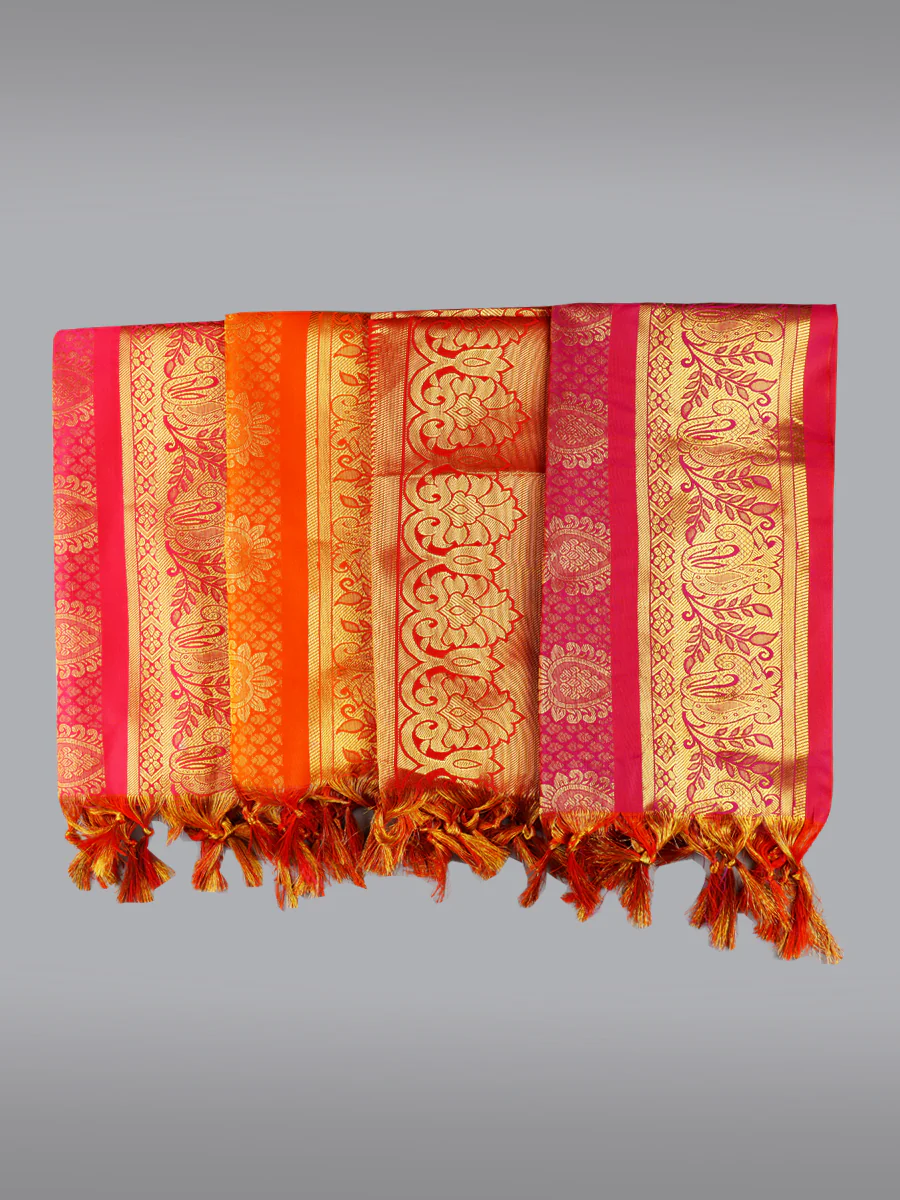 Assorted Colour Jari Shawl/Ponnadai 213