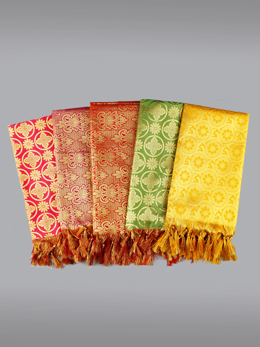 Assorted Colour Jari Shawl/Ponnadai 504