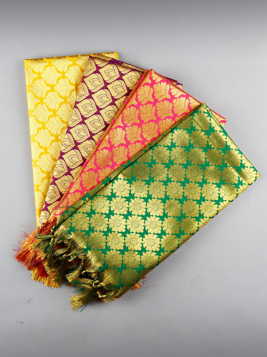 Assorted Colour Jari Shawl/Ponnadai 506
