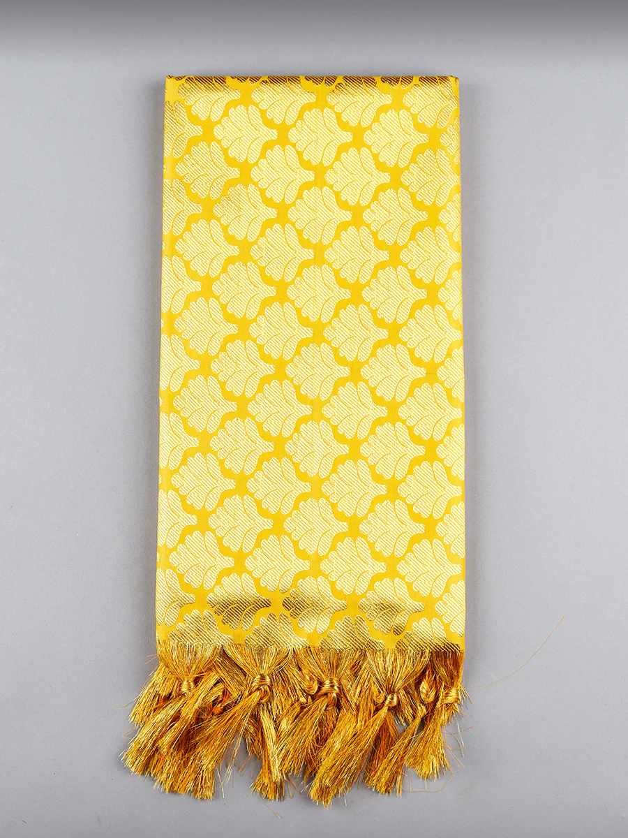 Assorted Colour Jari Shawl/Ponnadai 506 - Image 5
