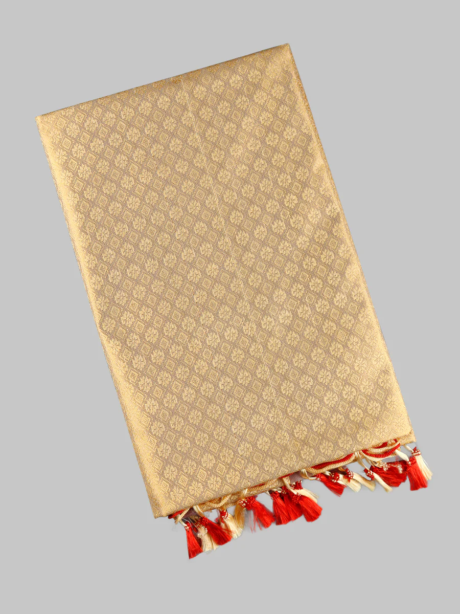 Assorted Colour Jari Shawl/Ponnadai 508 - Image 3