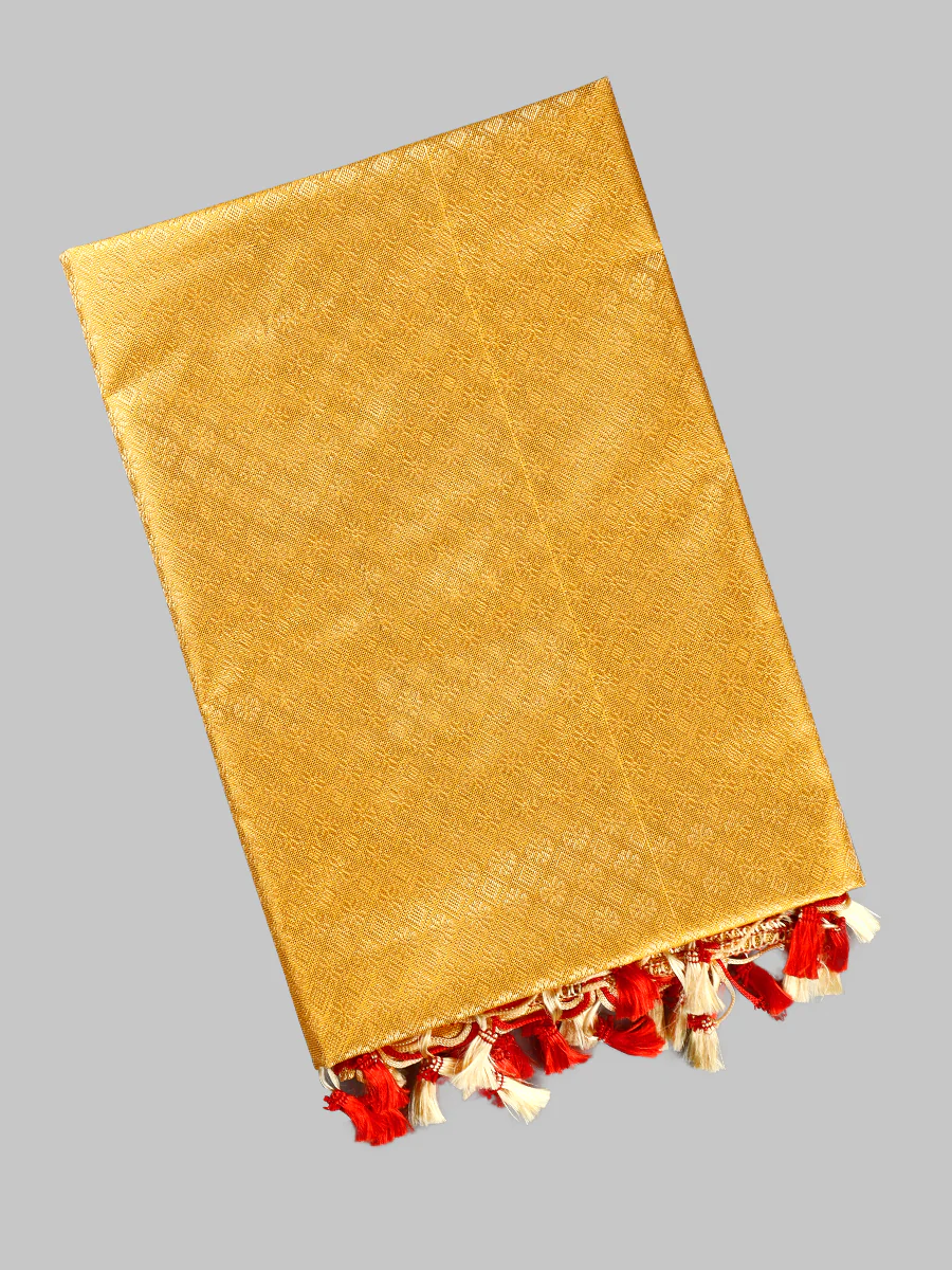 Assorted Colour Jari Shawl/Ponnadai 508 - Image 7