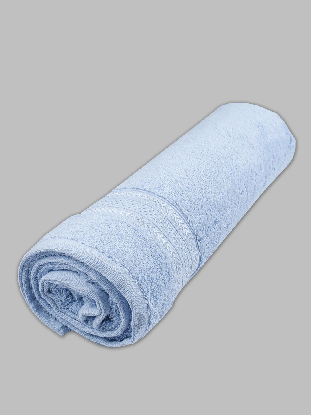 Bamboo Cotton Terry Bath Towel Blue BC6 - Image 6