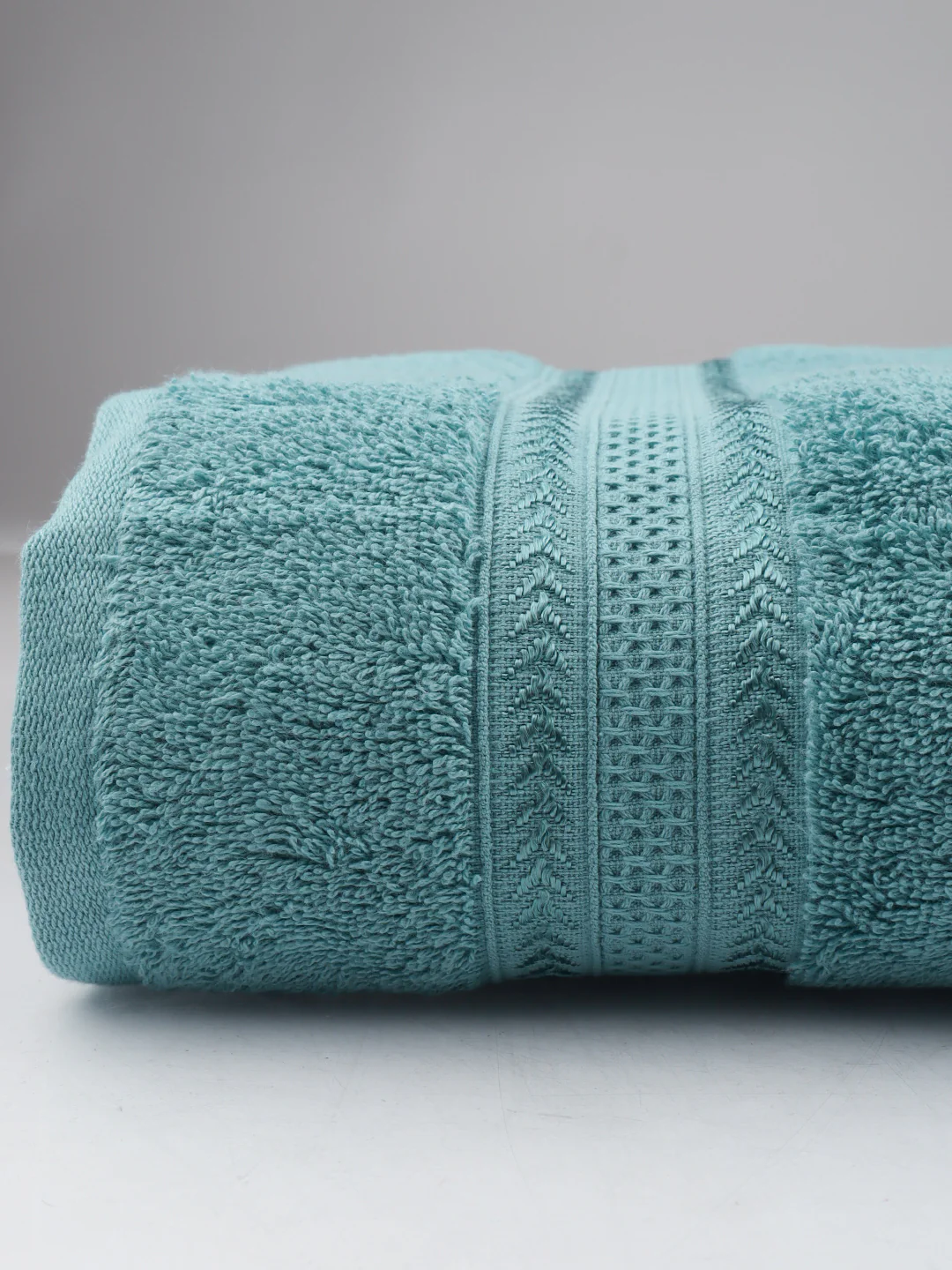 Bamboo Cotton Terry Bath Towel Blue BC7 - Image 3