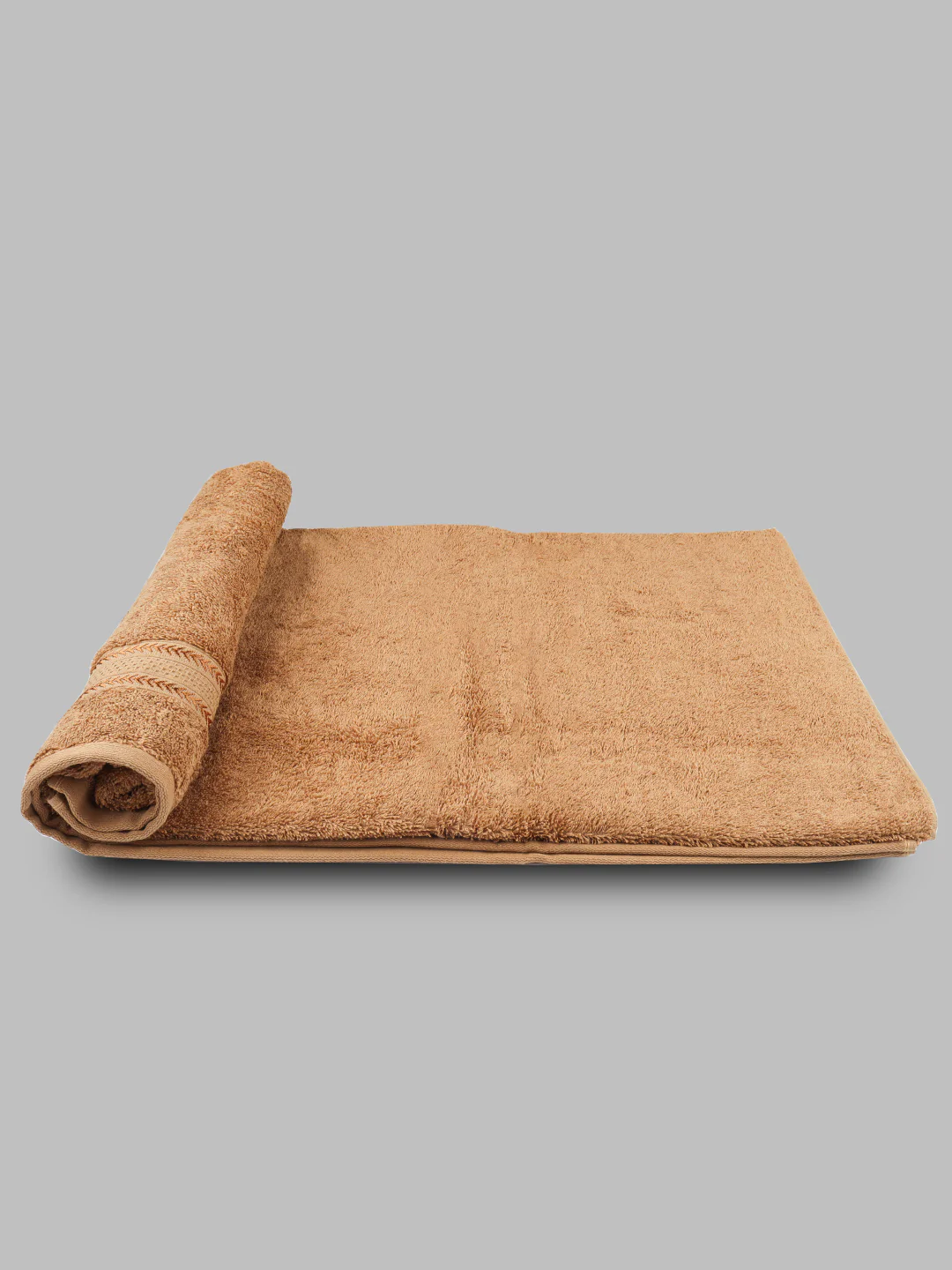 Bamboo Cotton Terry Bath Towel Brown BC8 - Image 5