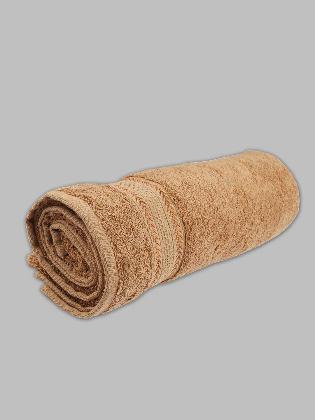 Bamboo Cotton Terry Bath Towel Brown BC8 - Image 6