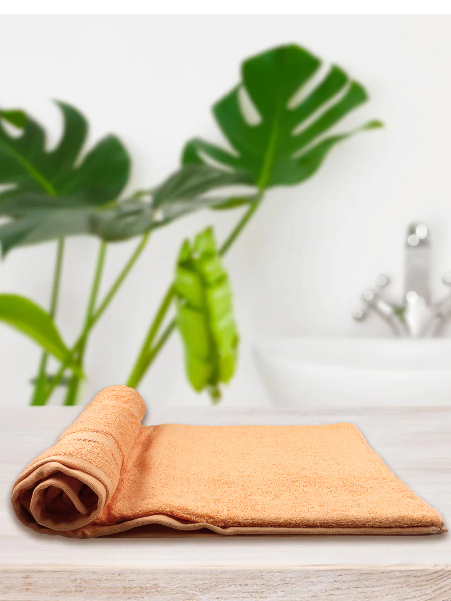 Bamboo Cotton Terry Bath Towel Orange BC1 - Image 4