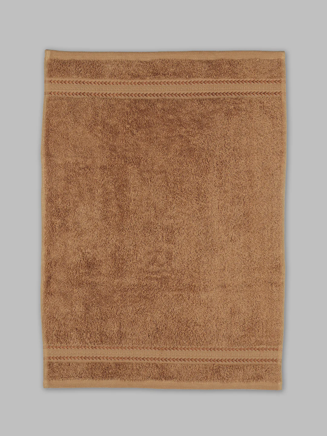Bamboo Cotton Terry Hand Towel Brown HC8 (Pack of 2) - Image 3