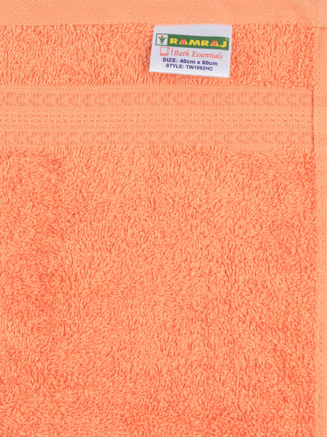 Bamboo Cotton Terry Hand Towel Orange HC1 (Pack of 2) - Image 3