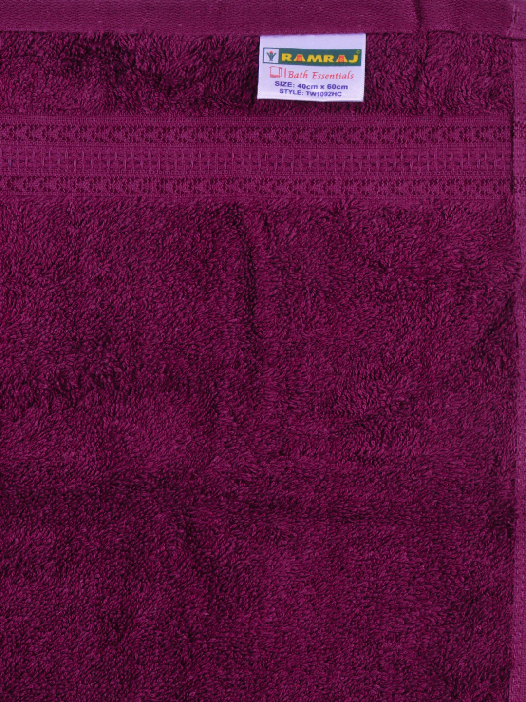 Bamboo Cotton Terry Hand Towel Purple HC5 (Pack of 2) - Image 5