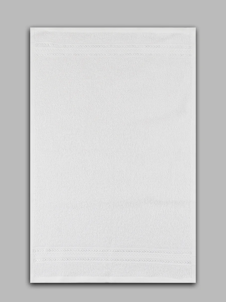 Bamboo Cotton Terry Hand Towel White (Pack of 2) - Image 2