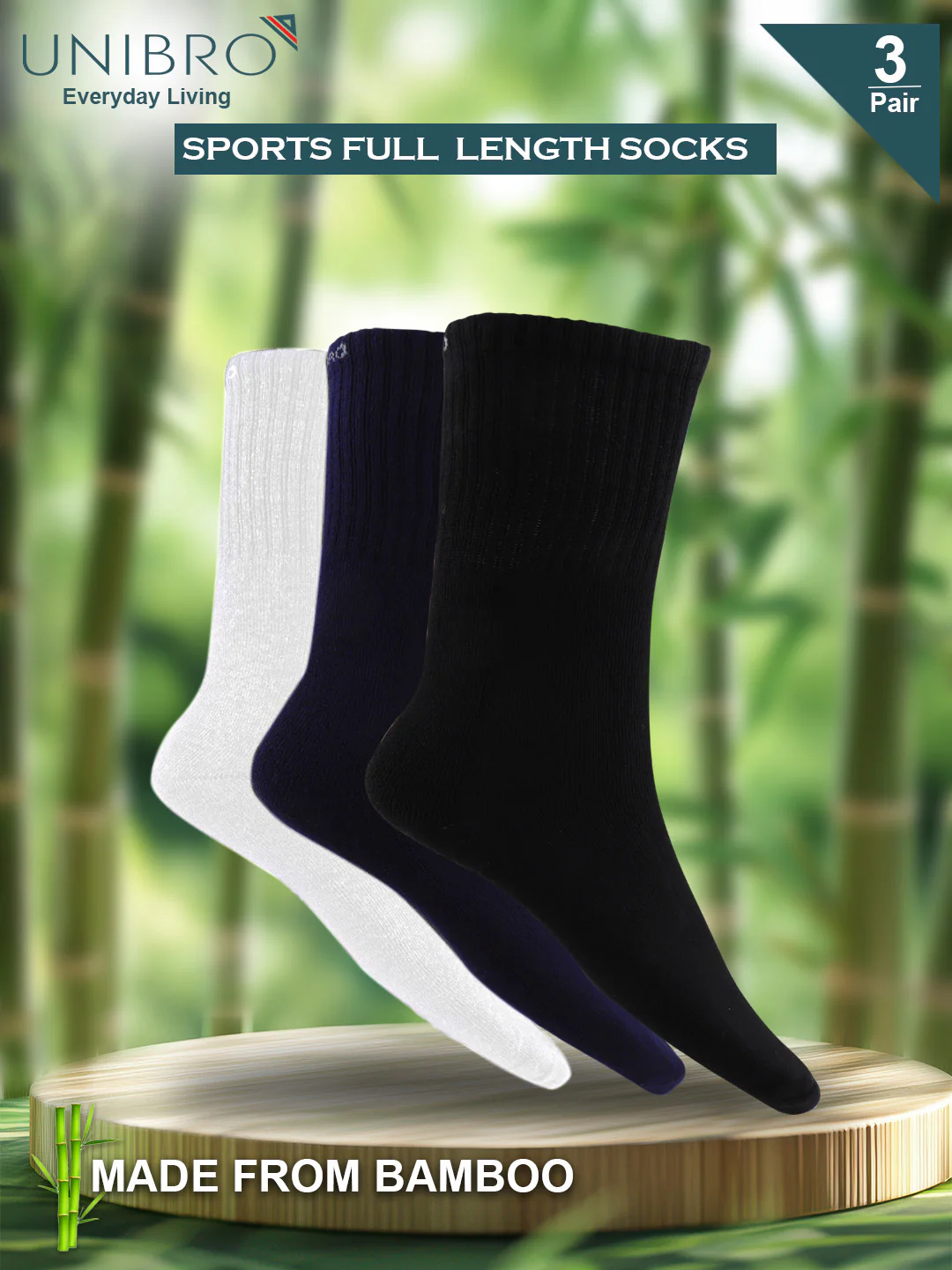 Bamboo Sports Full Length Socks SFS1