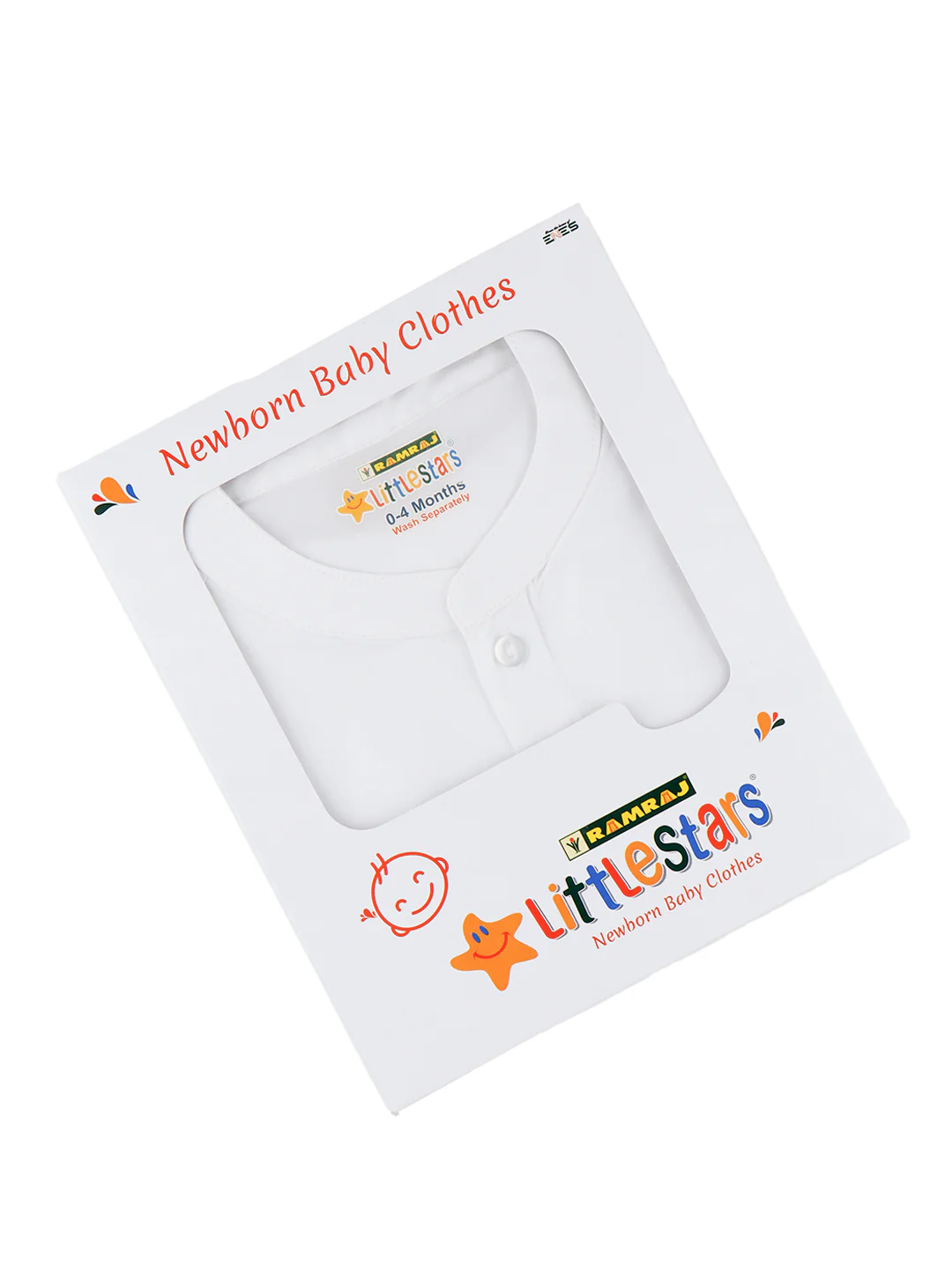 Born Baby Traditional Shirt with Dhoti and Panchakacham Set White - Image 4