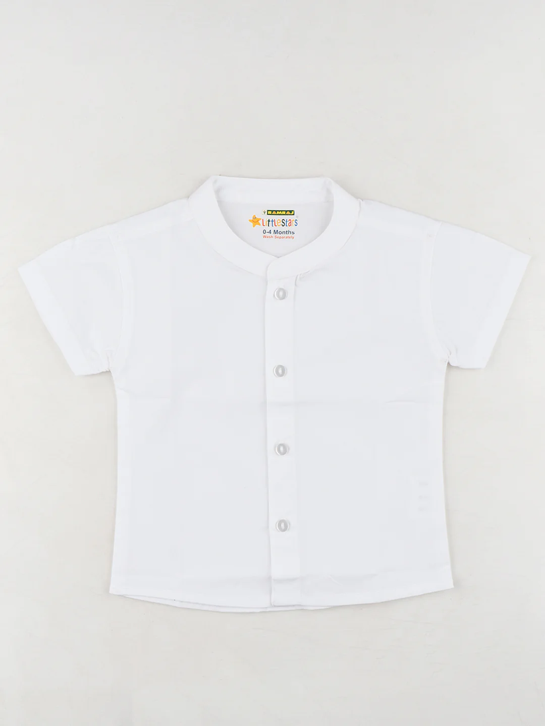 Born Baby Traditional Shirt with Dhoti and Panchakacham Set White - Image 5