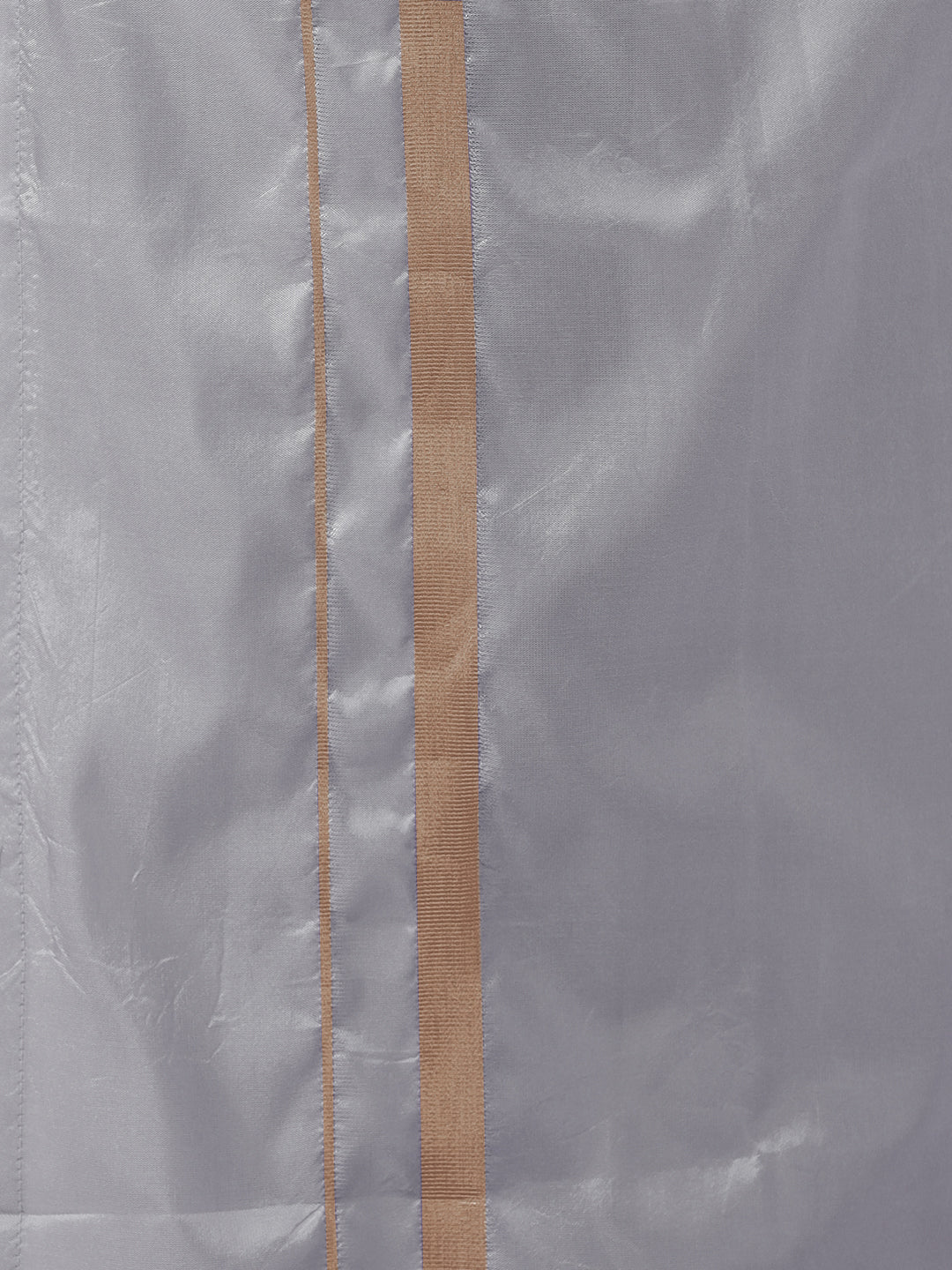 Boys Art silk Shirt & Dhoti Set Silver Grey - Image 3