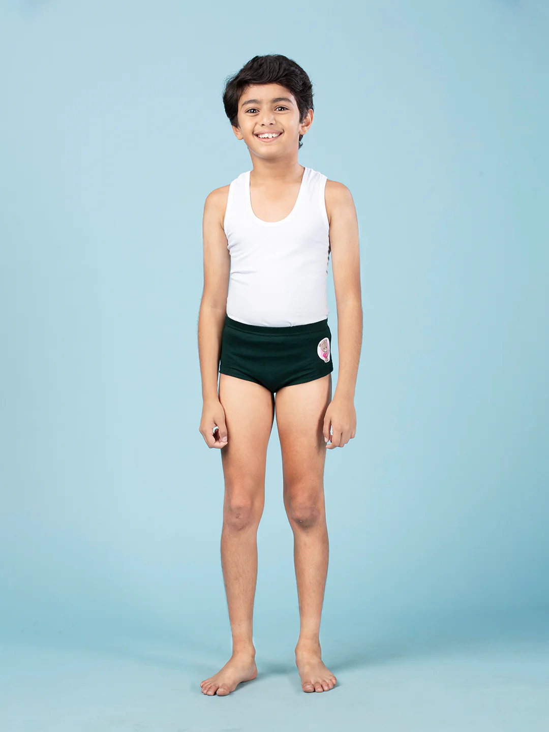 Boys Combed Cotton Assorted Colour Briefs (Pack of 5) - Image 3