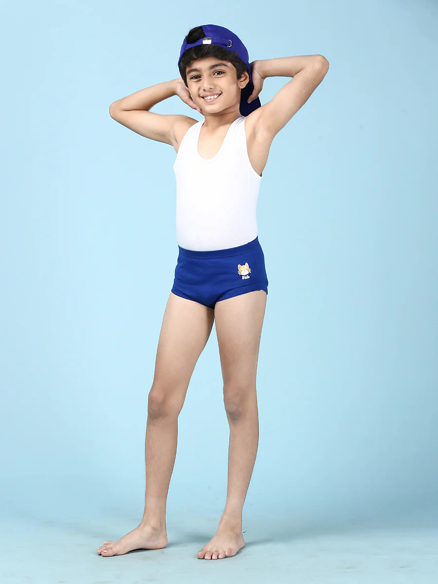 Boys Combed Cotton Assorted Colour Briefs (Pack of 5) - Image 4