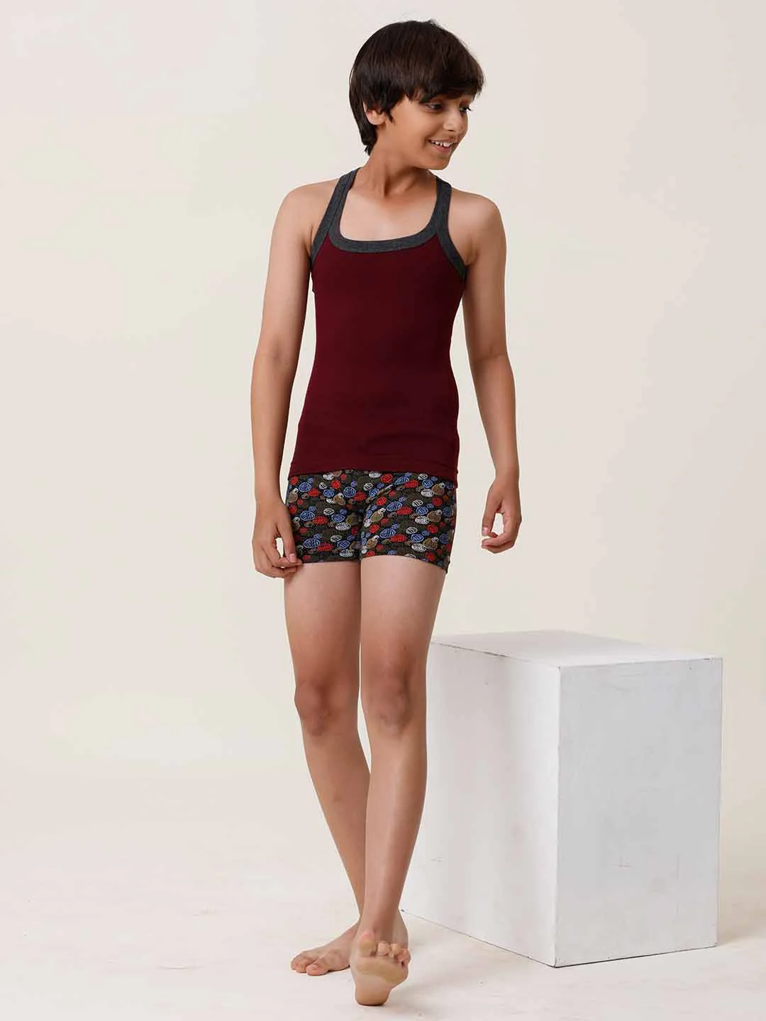 Boys Combed Cotton Assorted Colour Gym Vest 4002 ( Pack of 2) - Image 3