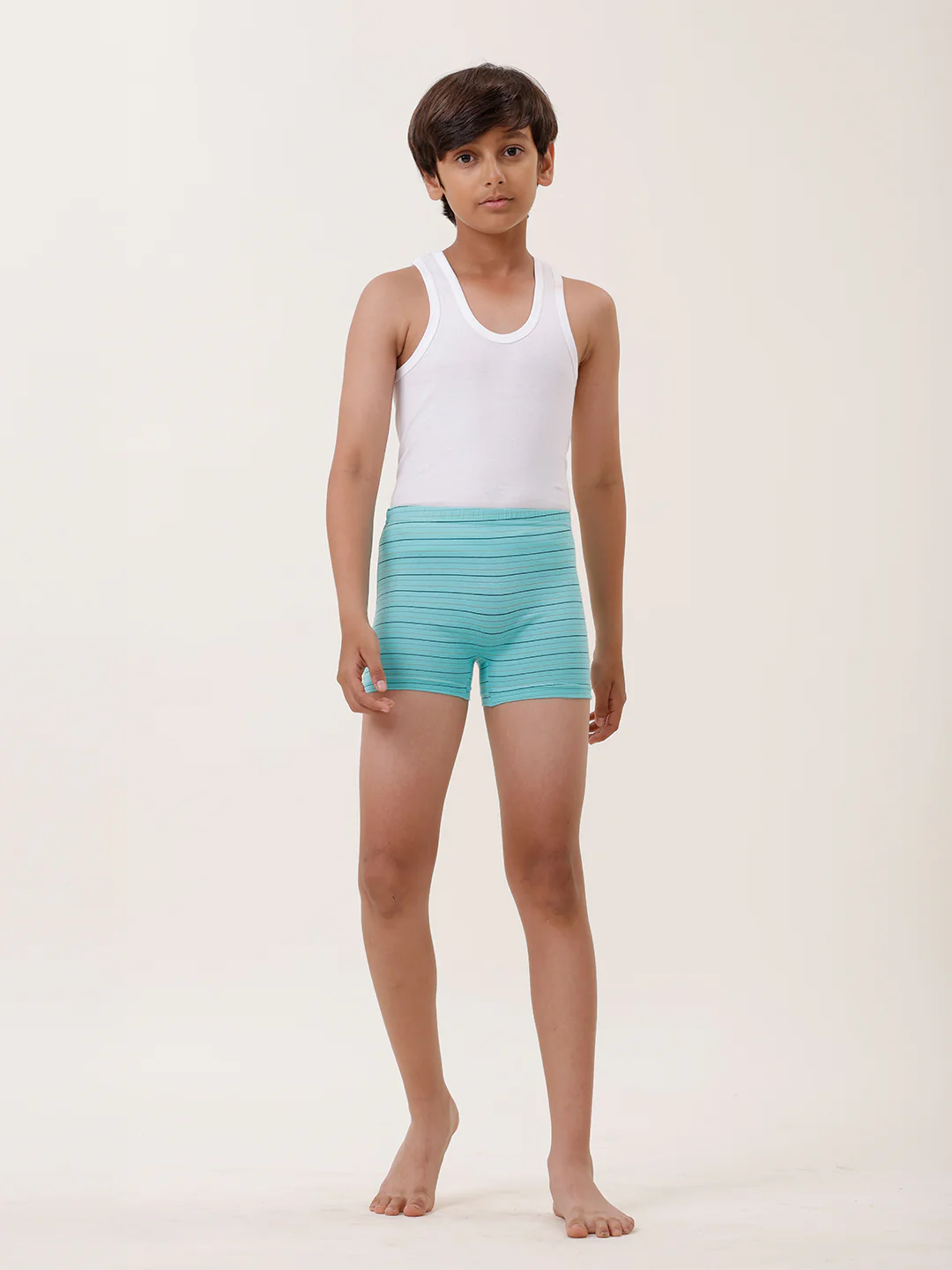 Boys Combed Cotton Assorted Colour Striped Drawer (Pack of 4) - Image 9