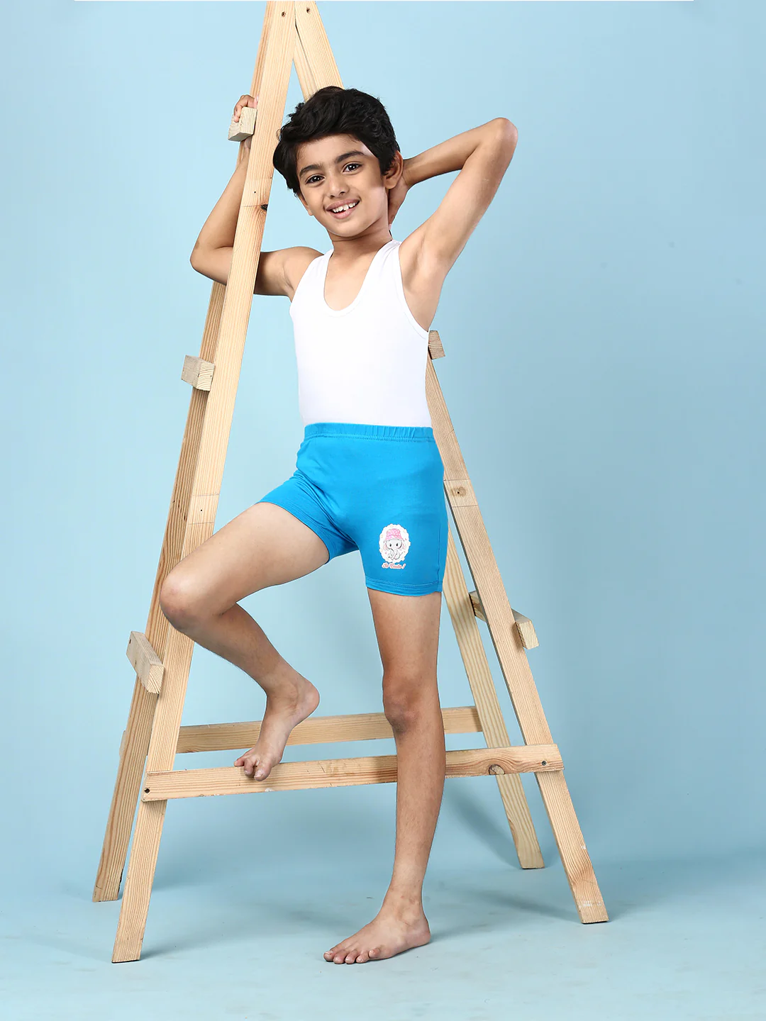 Boys Combed Cotton Assorted Colours Drawer (Pack of 5) - Image 4
