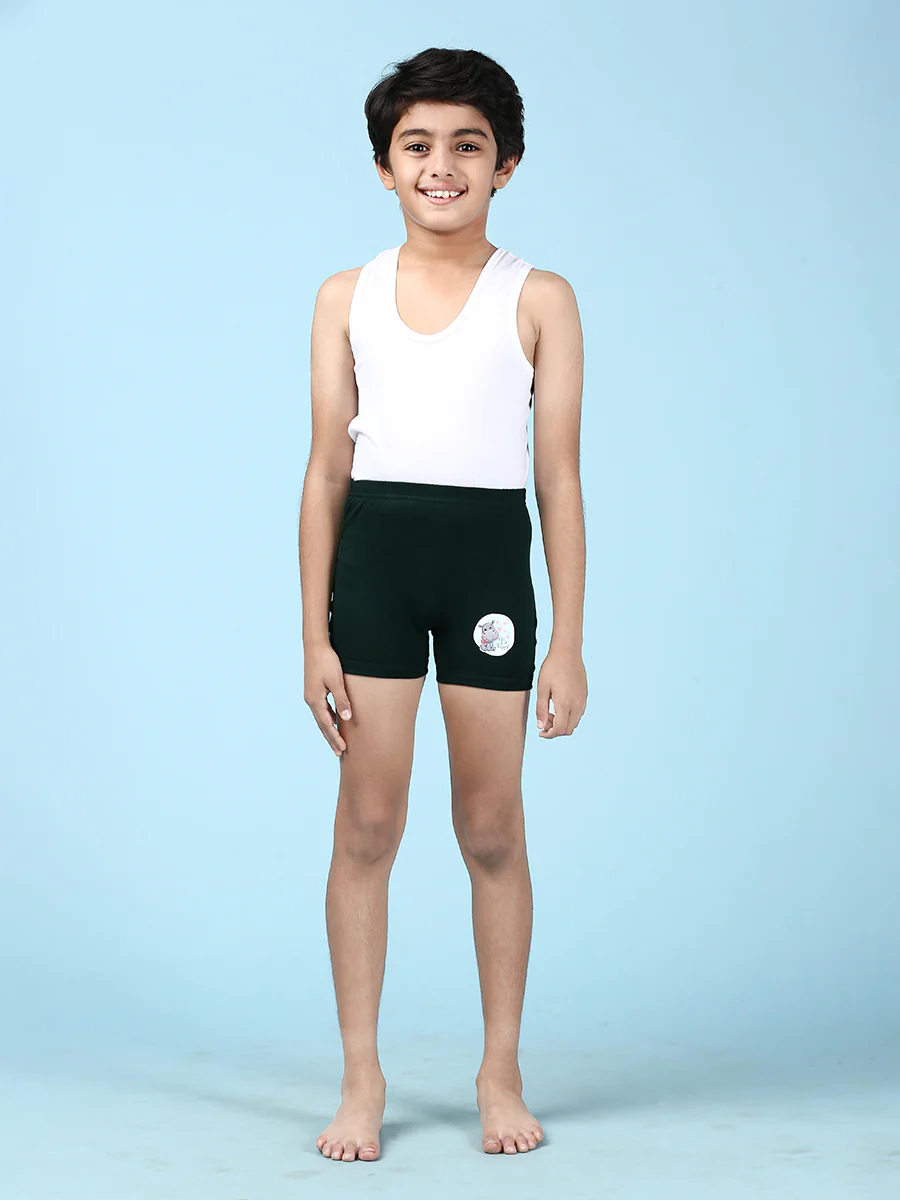 Boys Combed Cotton Assorted Colours Drawer (Pack of 5) - Image 5