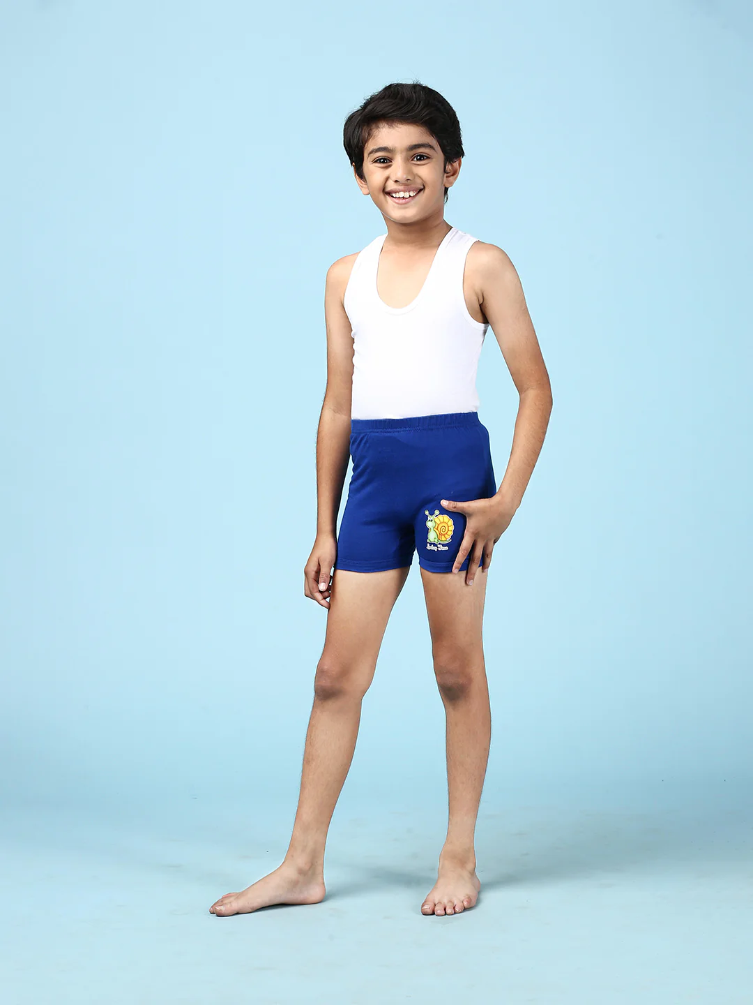 Boys Combed Cotton Assorted Colours Drawer (Pack of 5) - Image 6