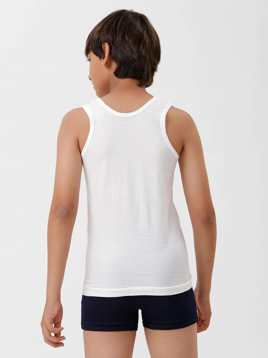Boys Combed Cotton White Vest Sukra RN (Pack of 4) - Image 5