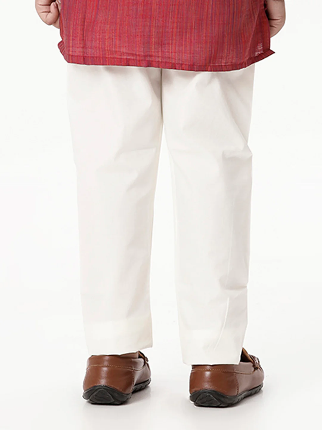 Boys Cotton Cream Pyjama Pant - Image 4