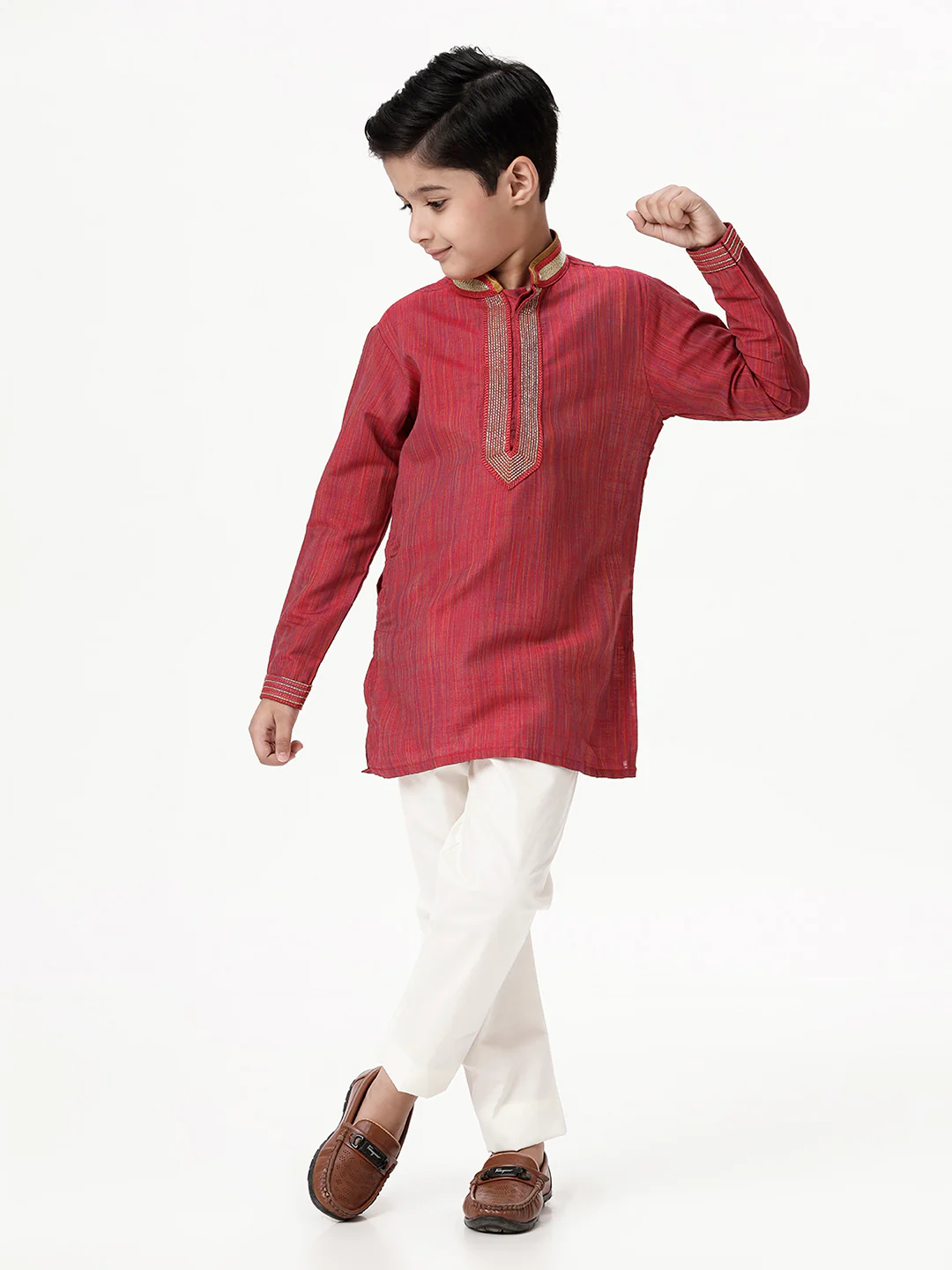 Boys Cotton Cream Pyjama Pant - Image 6