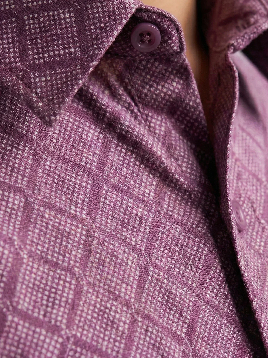 Boys Dark Magenta Matching Border Dhoti With Printed Shirt Set Fusion PS28 - Image 6