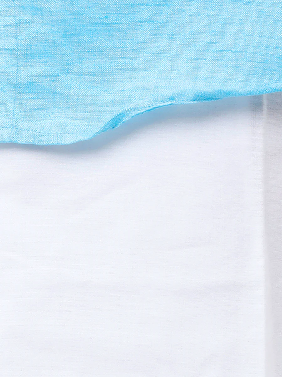 Boys Matching Dhoti & Shirt Combo Blue C11 - Image 6