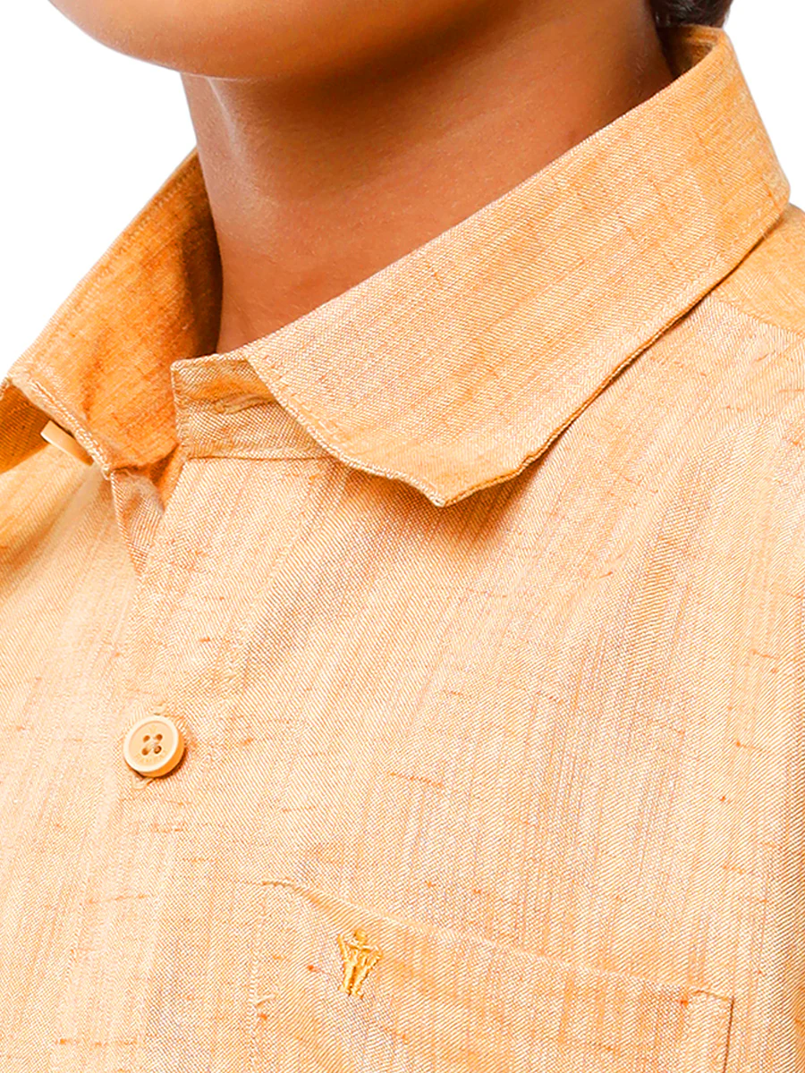 Boys Matching Dhoti & Shirt Combo Mustard C1 - Image 5