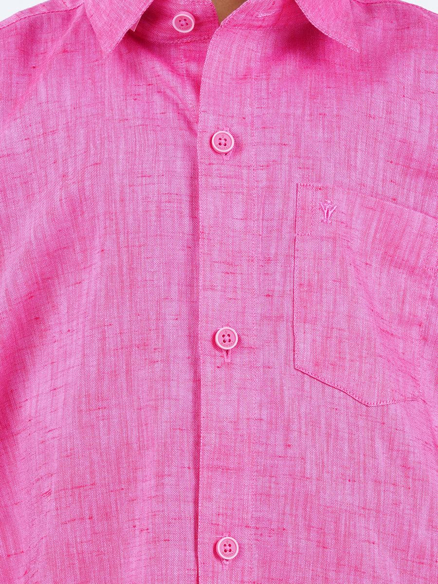 Boys Matching Dhoti & Shirt Combo Pink C34 - Image 4