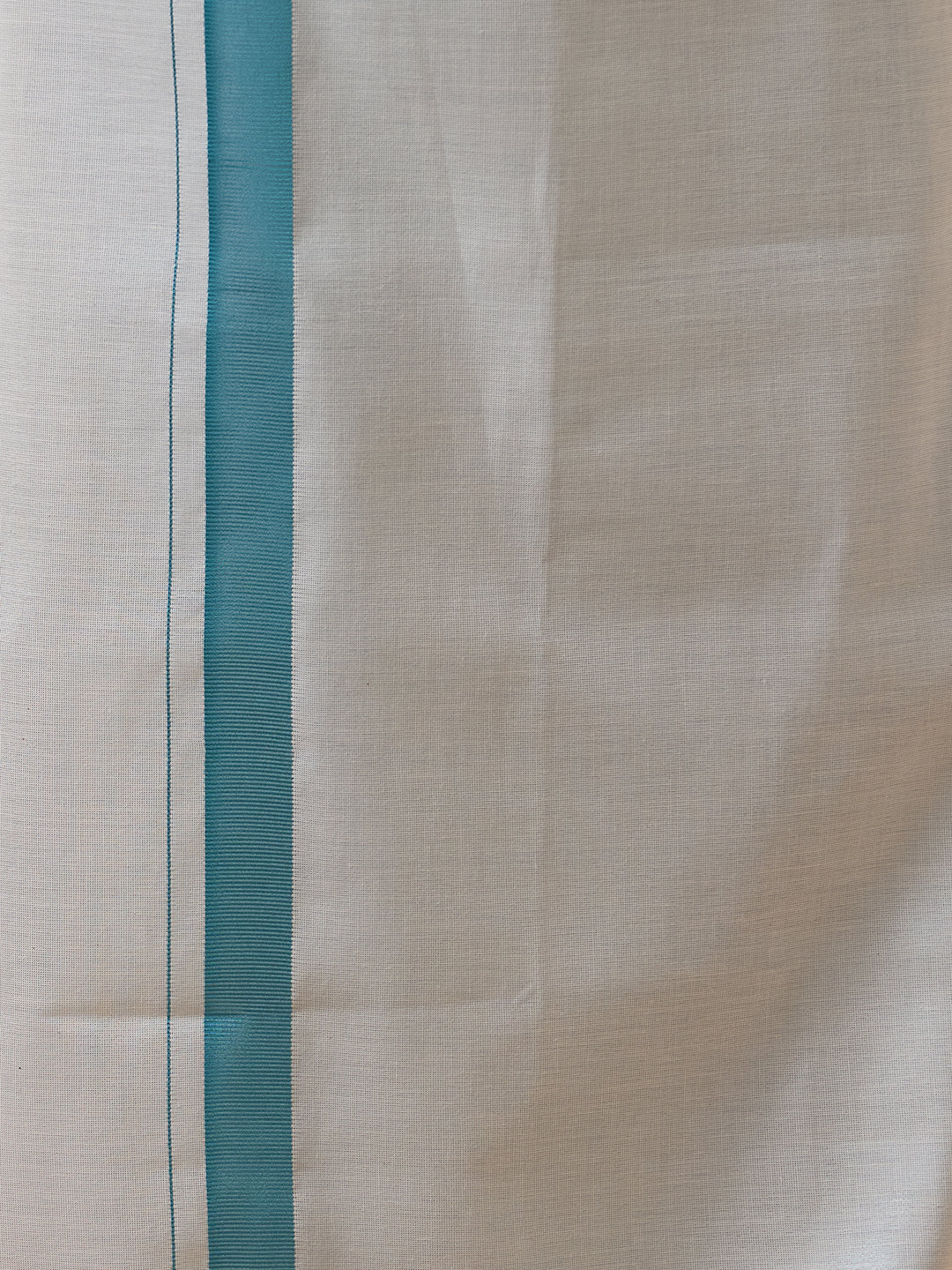 Boys Tissue Jari Half Sleeve Shirt Dhoti Set Sankalpam Cyan - Image 3