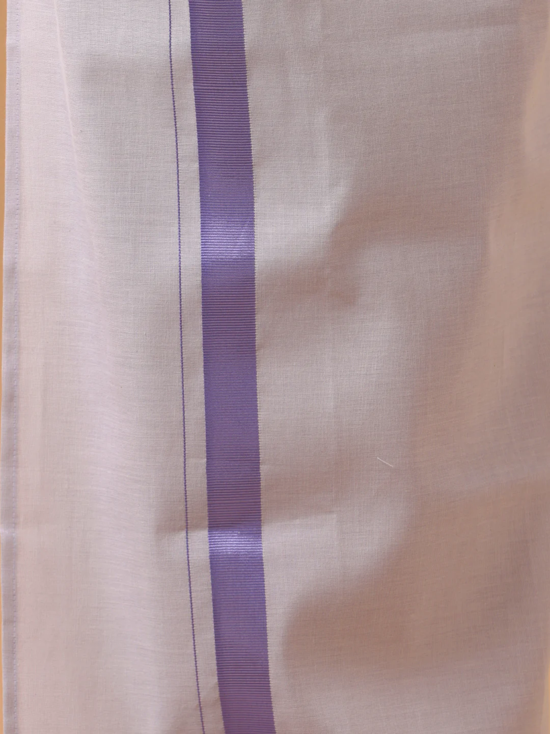 Boys Tissue Jari Half Sleeve Shirt Dhoti Set Sankalpam Lavender - Image 4