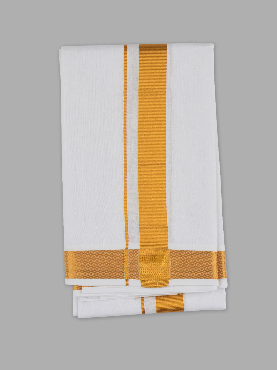 Cherry White 1" inch Jari Border Towel - Image 2