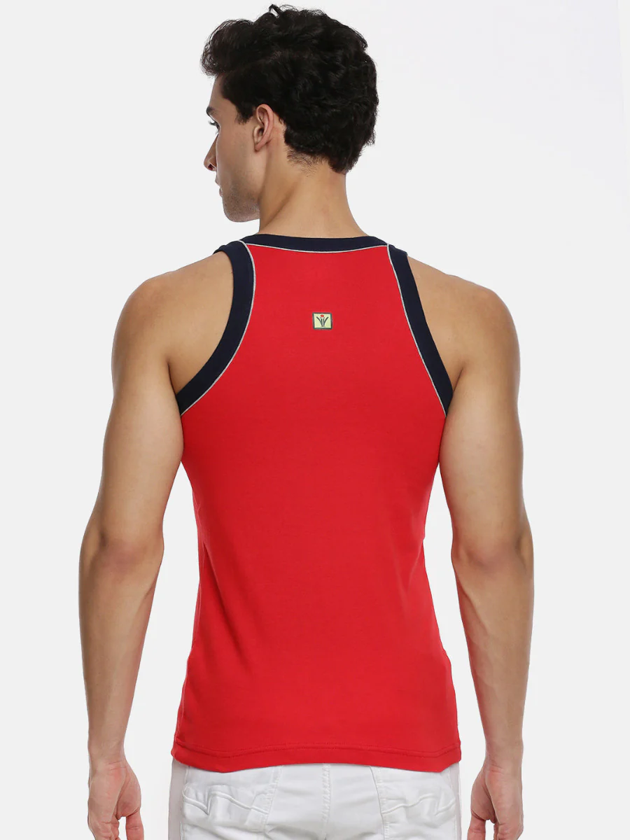 Combed Cotton Assorted Colour Gym Vest Archery RN 5001 (Pack of 2) - Image 5
