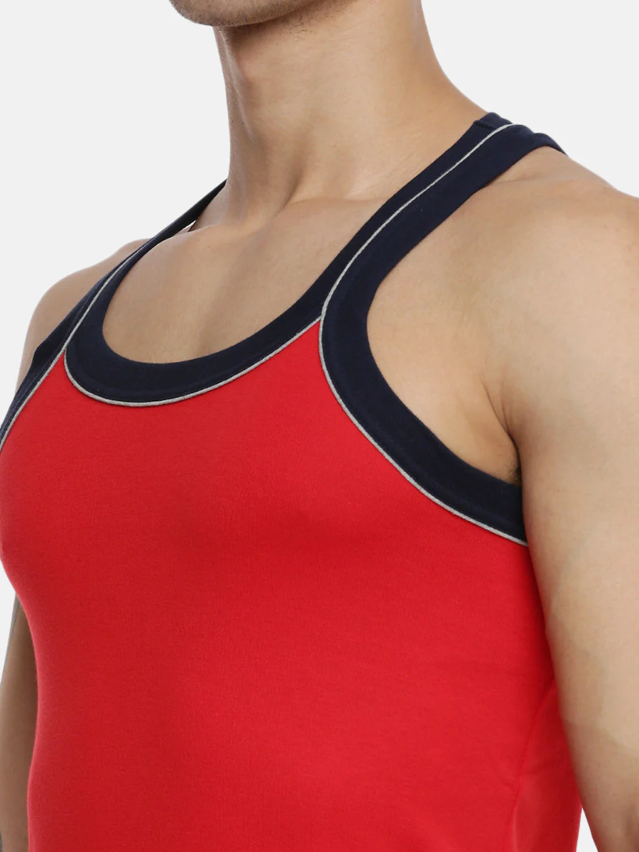 Combed Cotton Assorted Colour Gym Vest Archery RN 5001 (Pack of 2) - Image 7