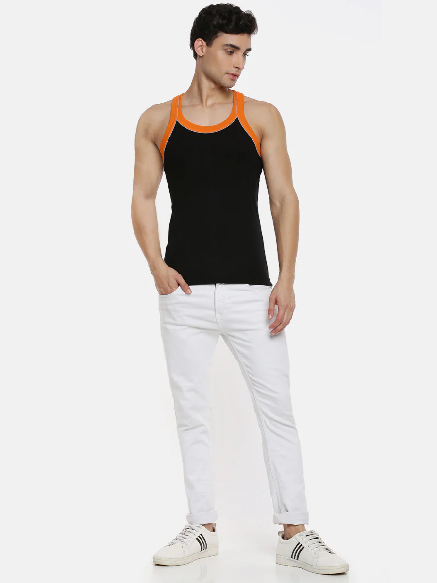 Combed Cotton Assorted Colour Gym Vest Archery RN 5001 (Pack of 2) - Image 9